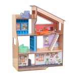 Casuta din lemn Hazle DollHouse - Casa pentru papusi cu 2 fete  si mobilier inclus de la  KidKraft